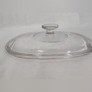 Pyrex F-12C Fluted Lid for Corning Ware 1.5 Quart Oval Casserole Dish F-12B